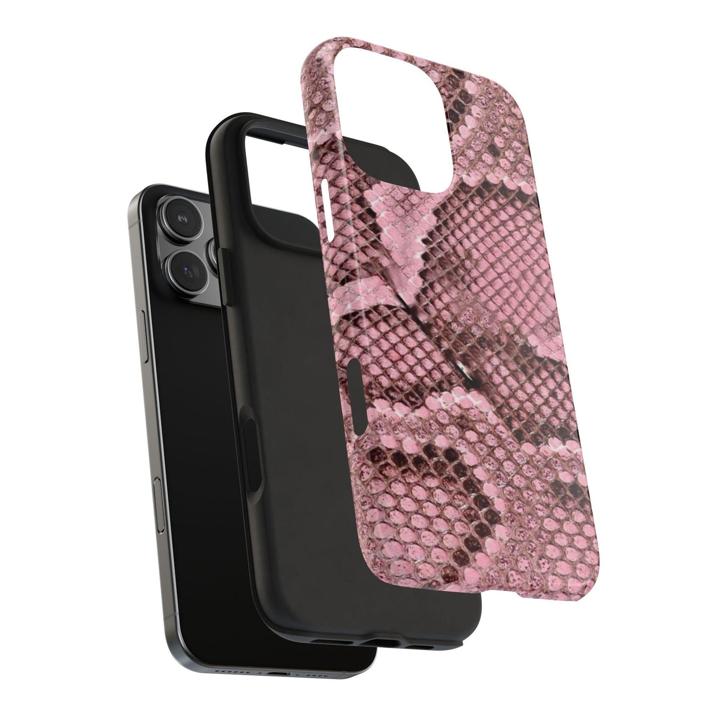 Pink Python Scales Tough iPhone Cases