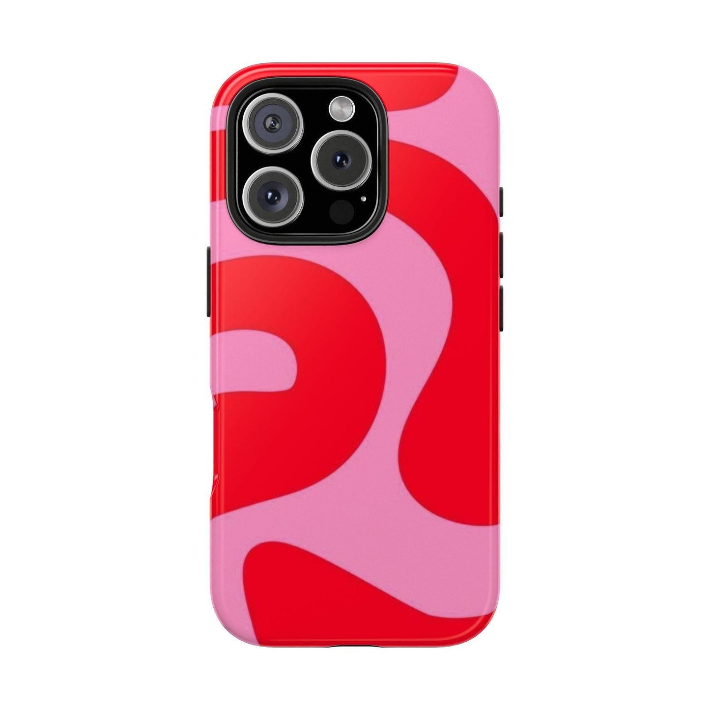 Pop Pink Swirls Tough iPhone Cases