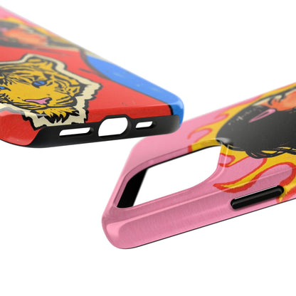 Fierce Femme Flames Tough iPhone Cases