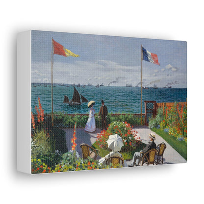 Garden at Sainte - Adresse by Claude Monet - Canvas Gallery Wraps