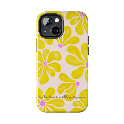 Sunshine Floral Tough iPhone Cases