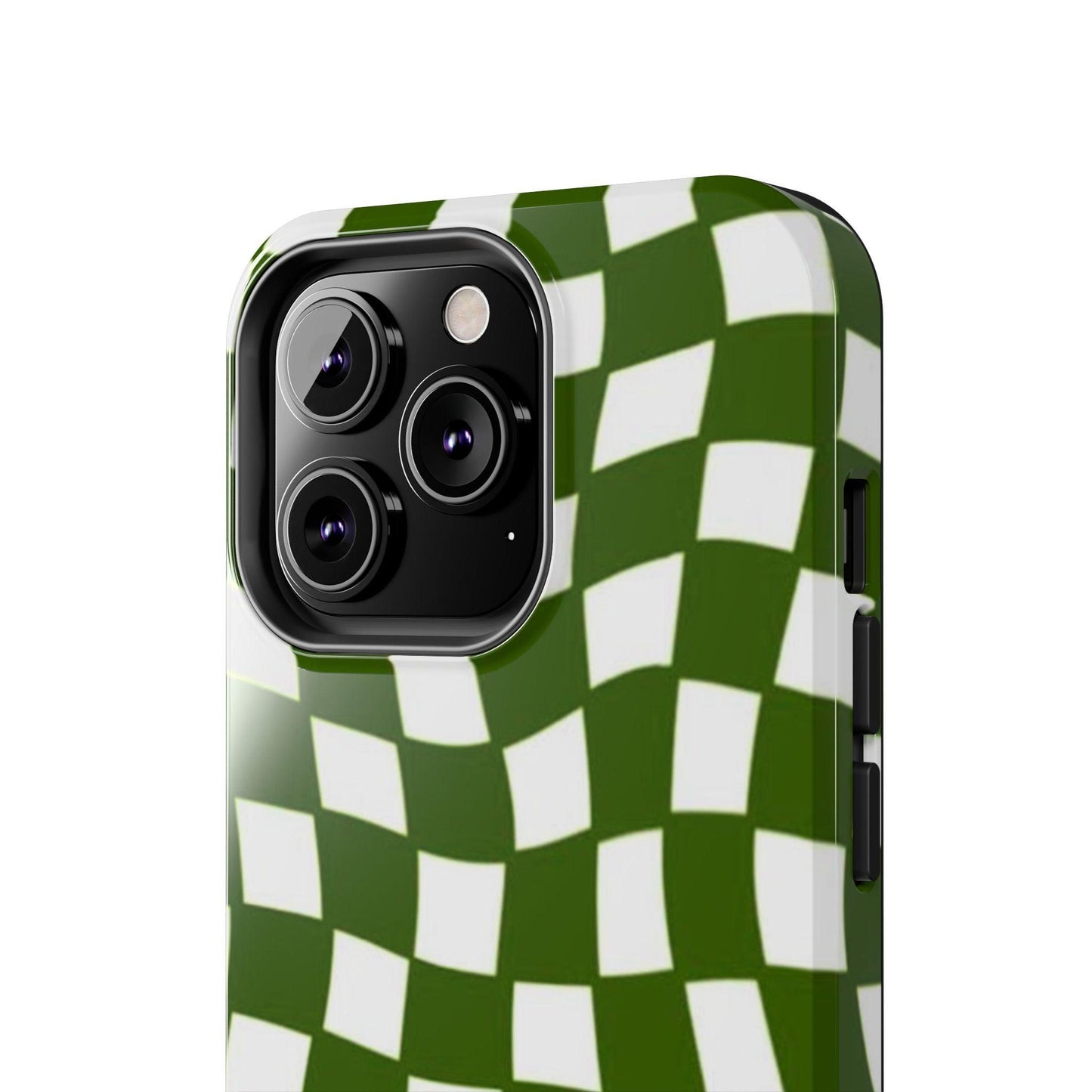 Green Checkmates Tough iPhone Cases