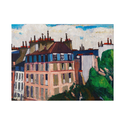 Rooftops, Paris (1909-1912) painting in high resolution by Henry Lyman Sayen - Matte Canvas, Stretched, 0.75"