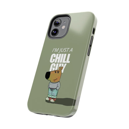 Chill Guy Meme Tough iPhone Cases