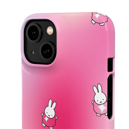 The Bunny Aura Pink Snap Cases