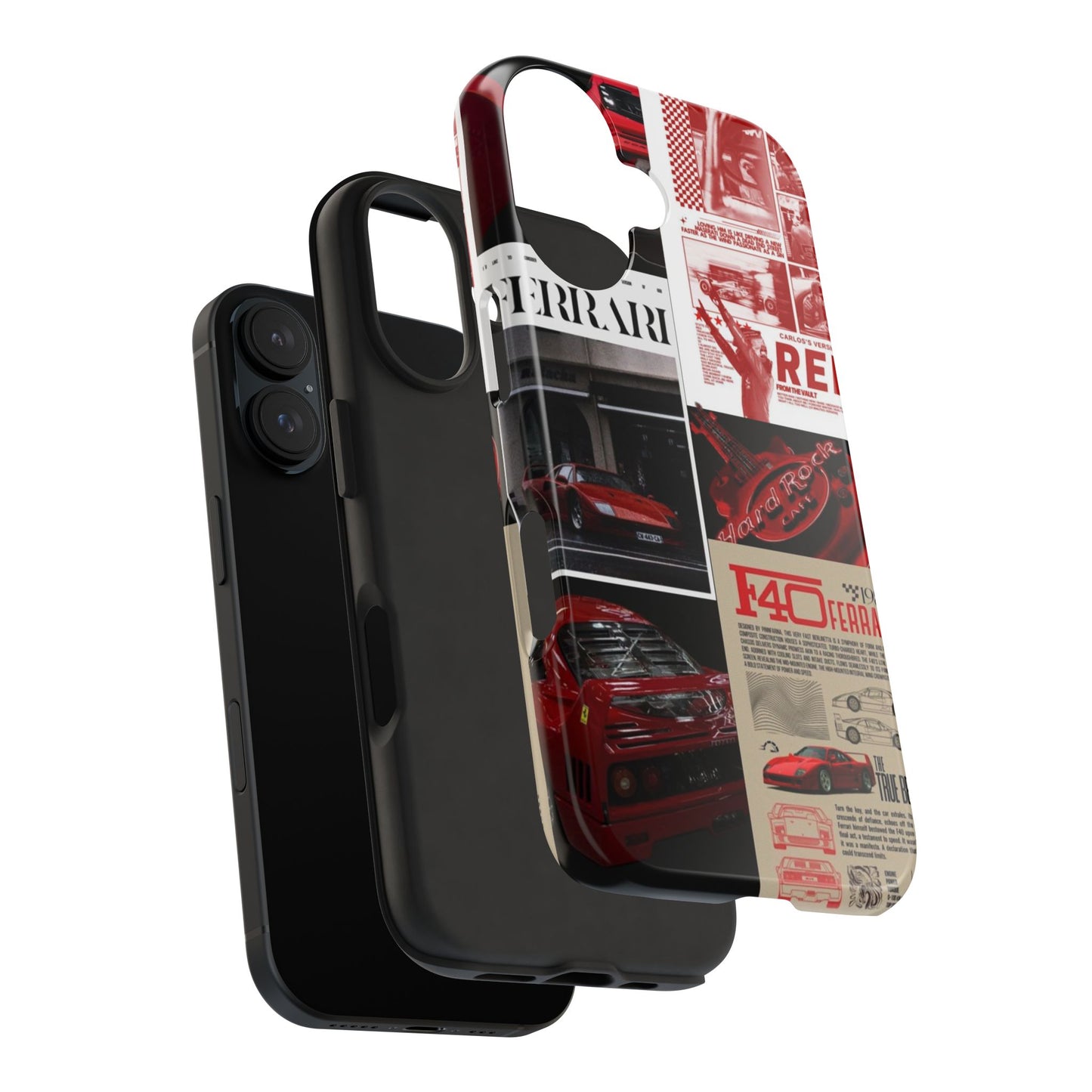 Race Car-Inspired Tough Phone Case - Automotive Passion for Car Enthusiasts