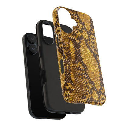 Golden Viper Scales Tough iPhone Cases