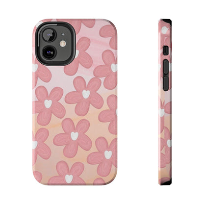 The Floral Hues Tough iPhone Cases