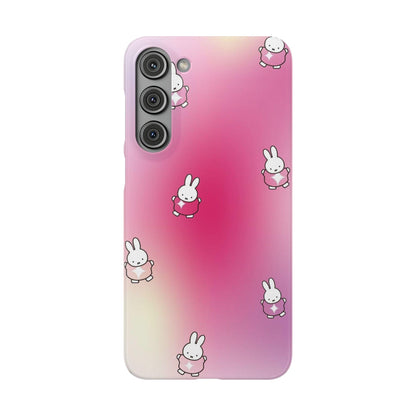 The Bunny Aura Pink Snap Cases