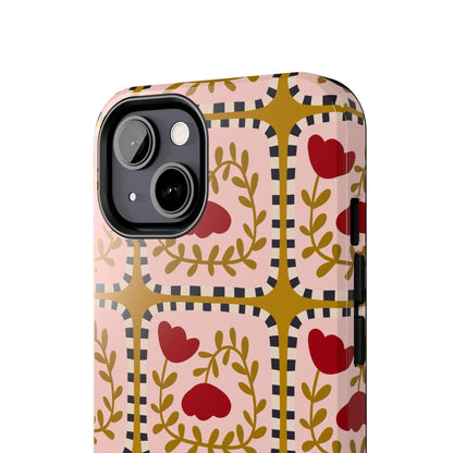 Floral Quirkiness Designer Tough iPhone Cases