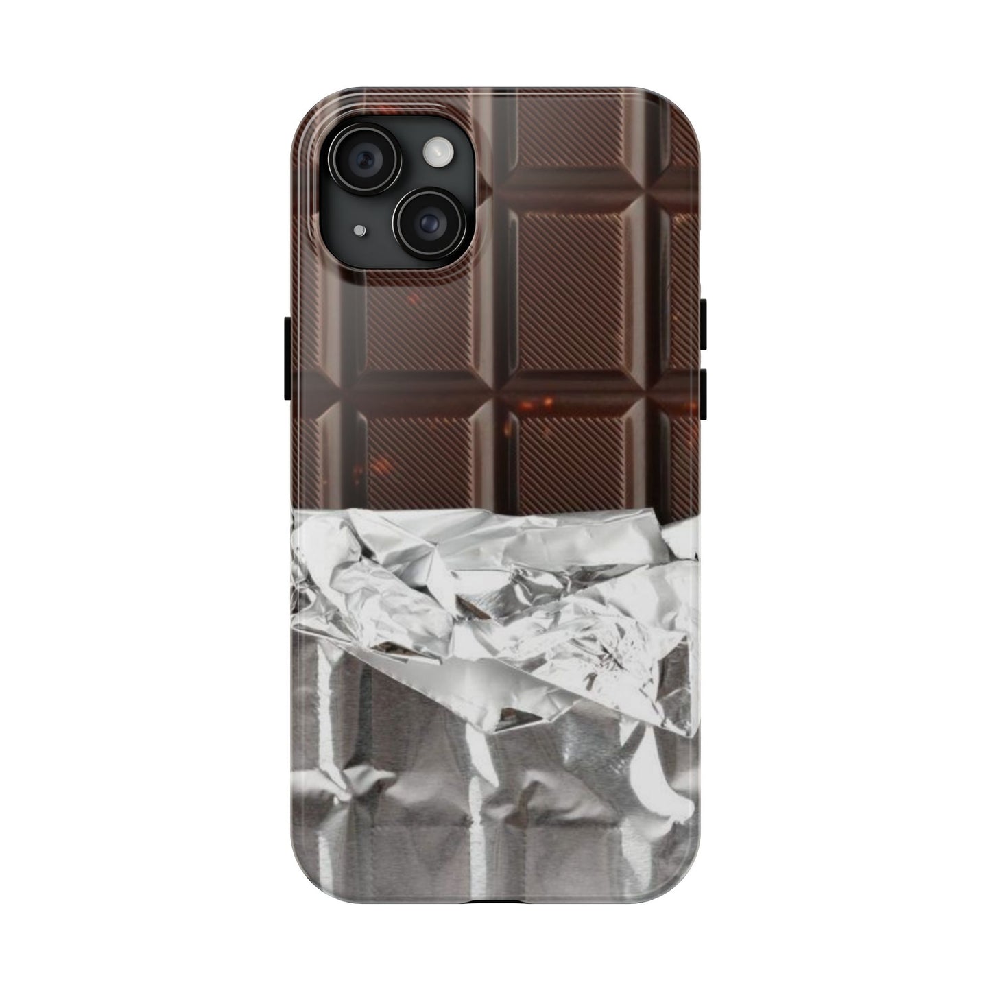 Chocolate with Silver Wrap iPhone Cases