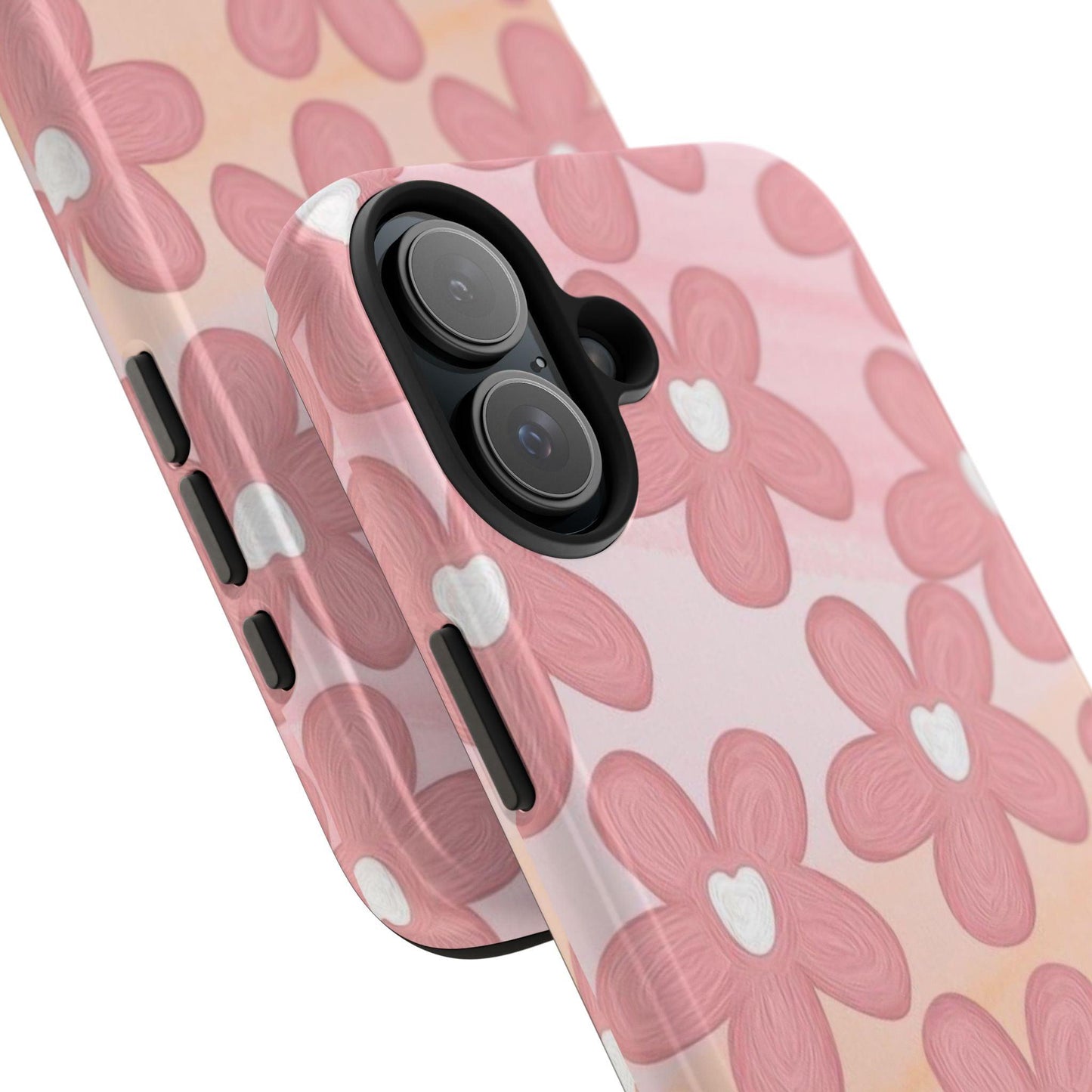 The Floral Hues Tough iPhone Cases