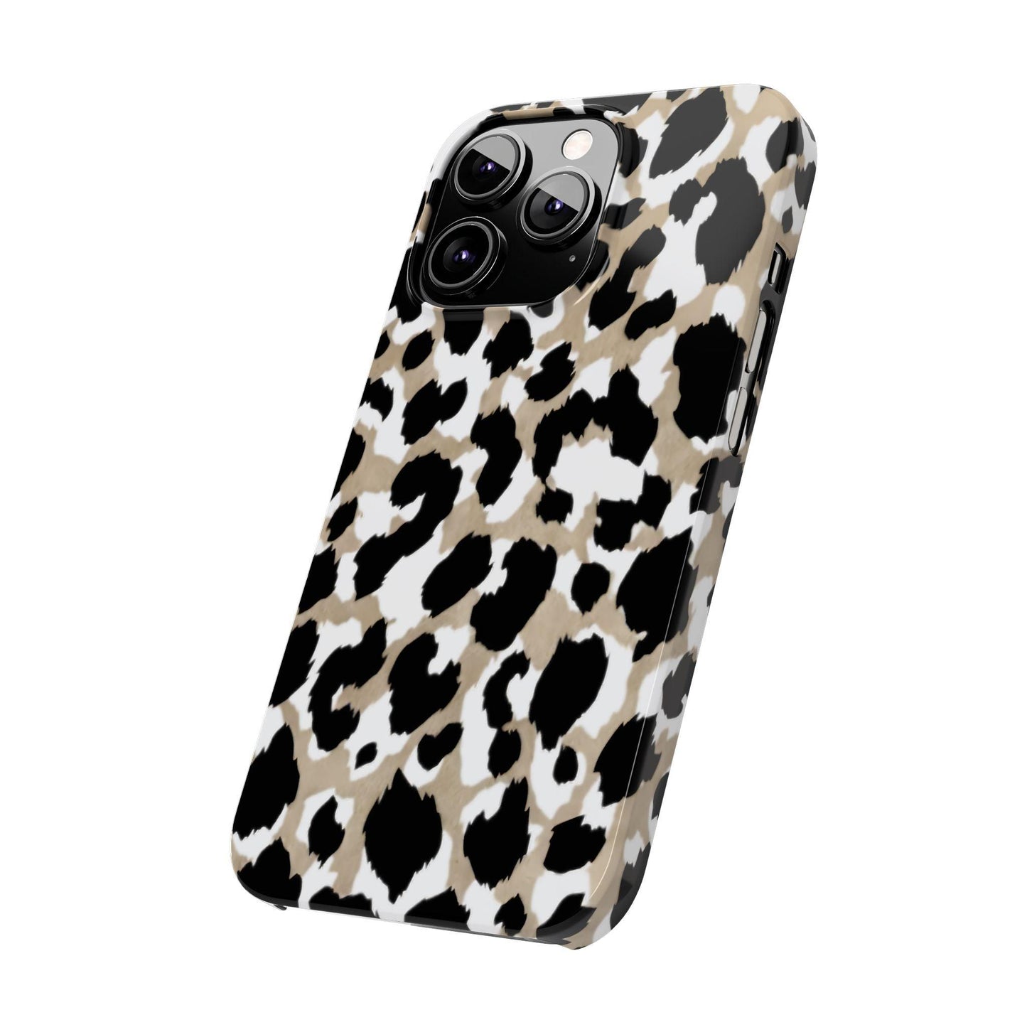 Savanna Noir Spots Slim iPhone Cases