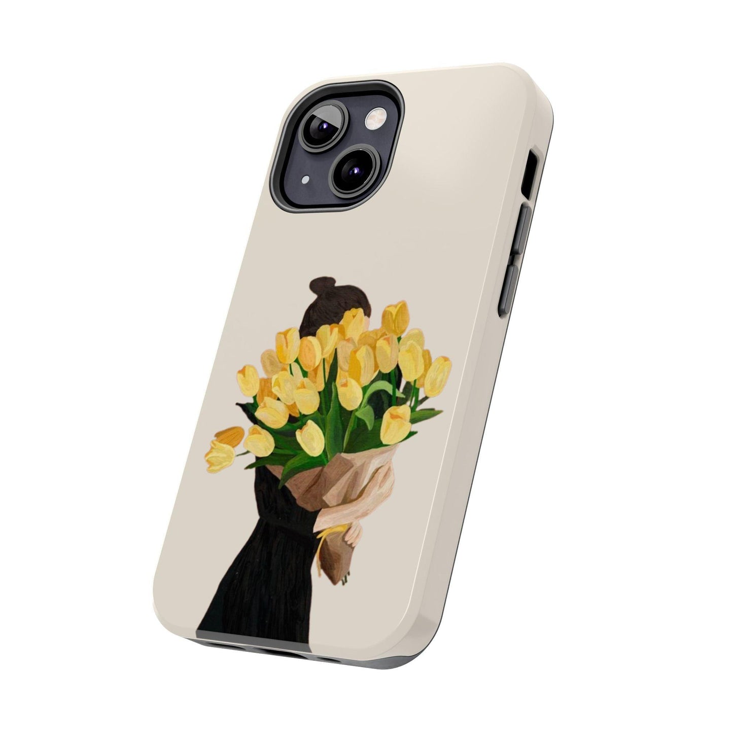 Golden Blooms: Femme Elegance Edition Tough Phone Cases