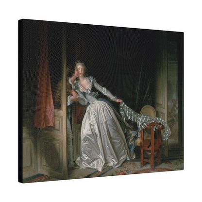 The Stolen Kiss by Jean-Honoré Fragonard - Matte Canvas, Stretched, 0.75"