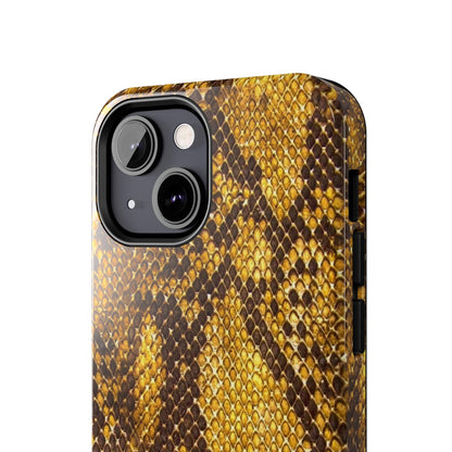 Golden Viper Scales Tough iPhone Cases