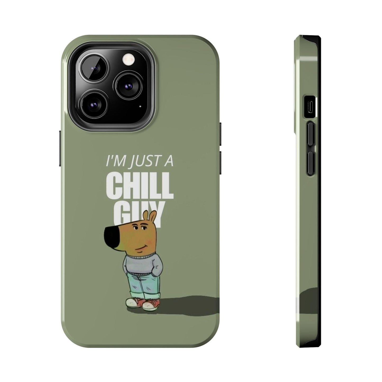 Chill Guy Meme Tough iPhone Cases