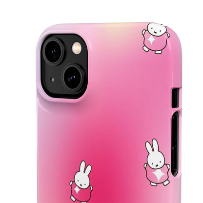 The Bunny Aura Pink Snap Cases