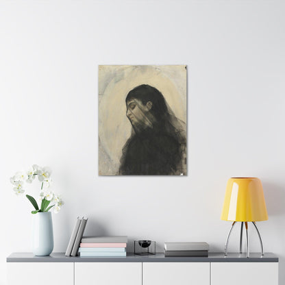 Head of a Veiled Woman by Anders Zorn - Canvas Gallery Wraps