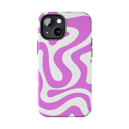 Lilac Swirl Fusion Tough iPhone Cases