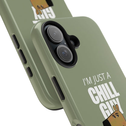 Chill Guy Meme Tough iPhone Cases