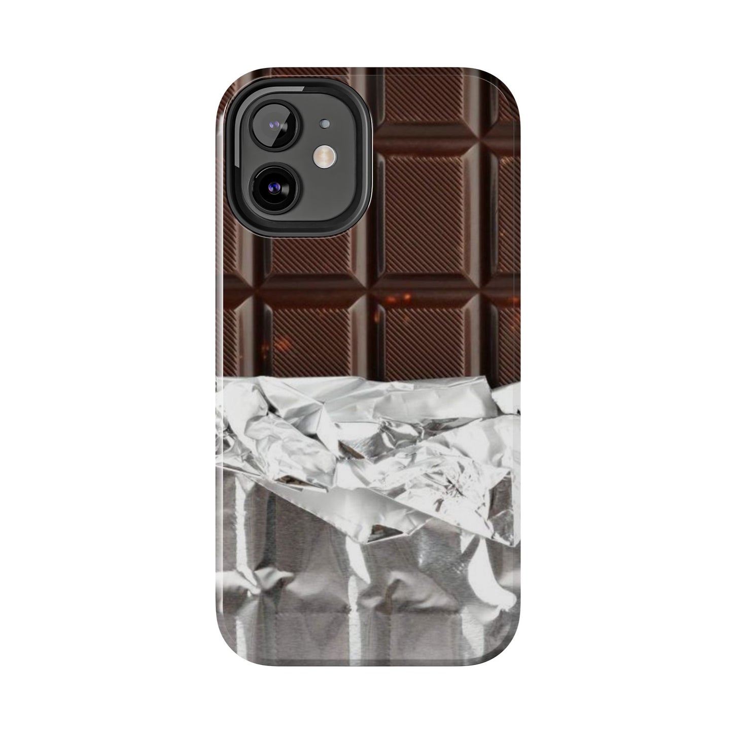 Chocolate with Silver Wrap iPhone Cases