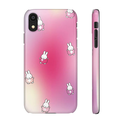 The Bunny Aura Pink Snap Cases