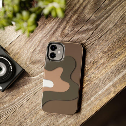 Brown Town Flows Tough iPhone Cases