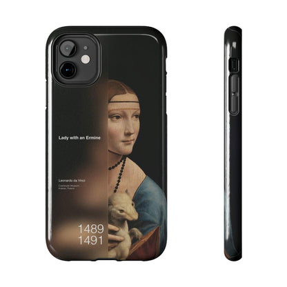 Da Vinci's Ermine Elegance Tough iPhone Cases