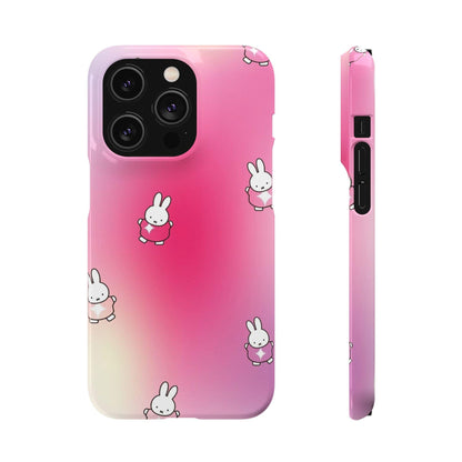 The Bunny Aura Pink Snap Cases