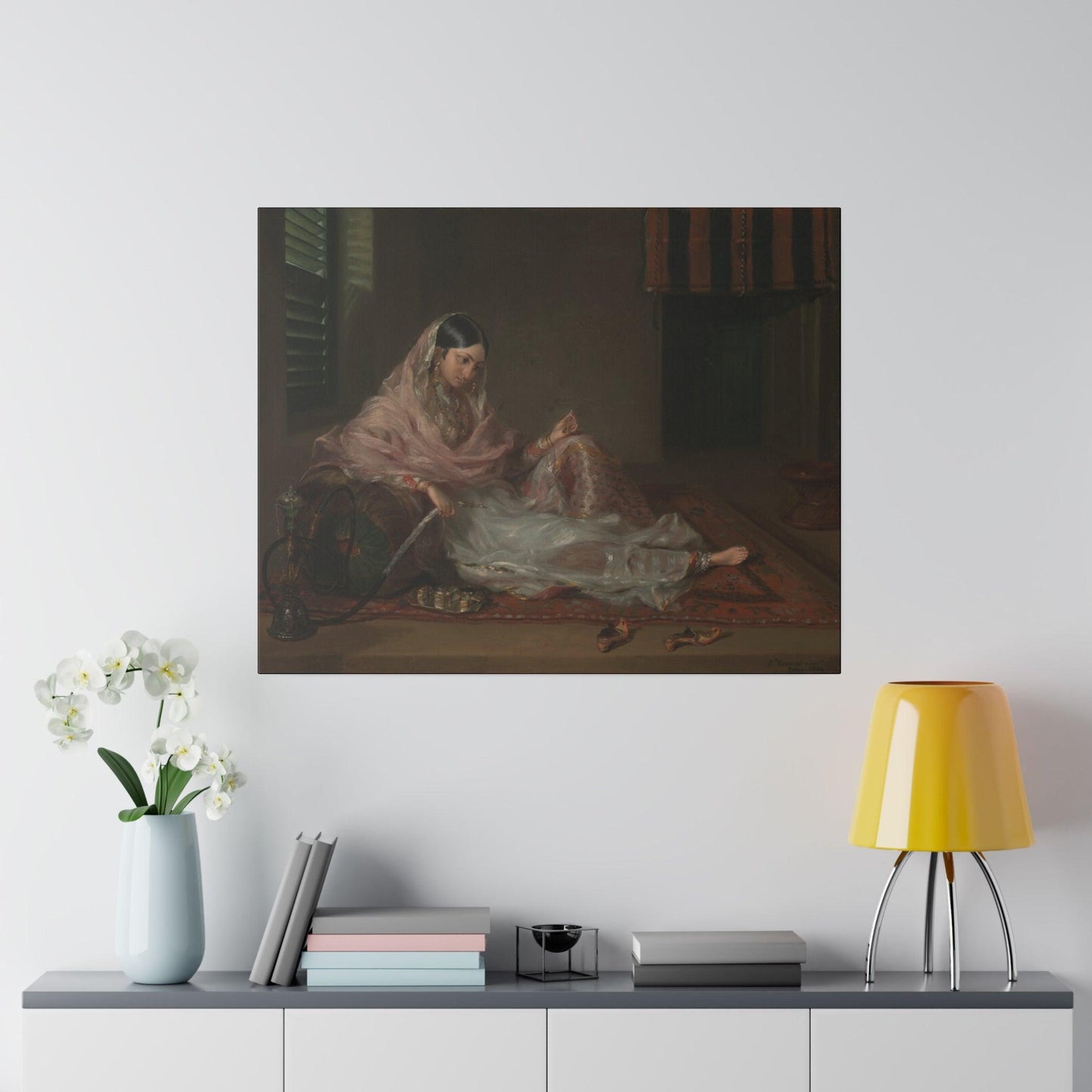 Lady Reclining by Unknown - Matte Canvas, Stretched, 0.75"