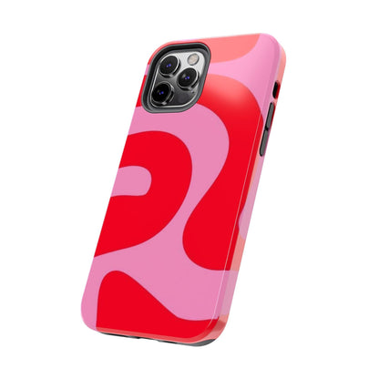 Pop Pink Swirls Tough iPhone Cases