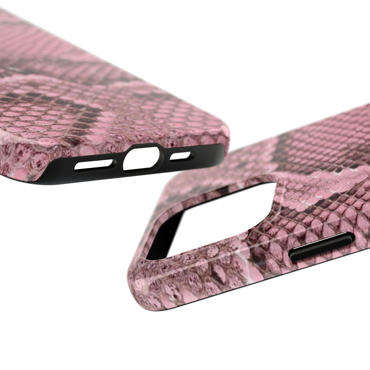 Pink Python Scales Tough iPhone Cases