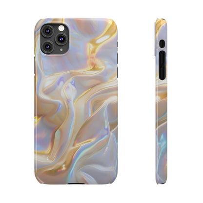 Iridescent Silk Flow Slim iPhone Cases