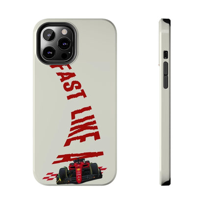 Fast Like a Race Car Tough iPhone Cases