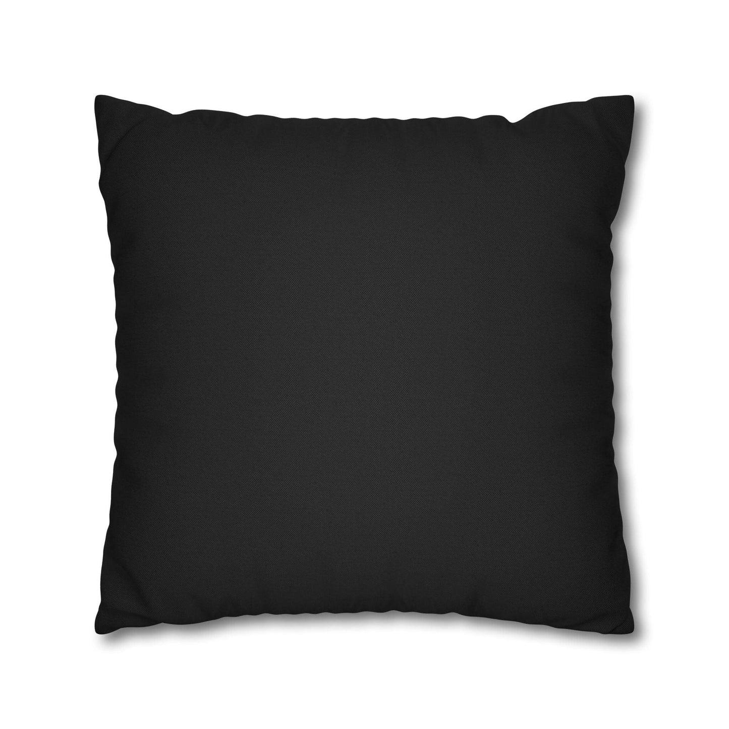 Imperial Edge Luxe Linear Cushion - Monochrome Black and White Spun Polyester Square Pillowcase