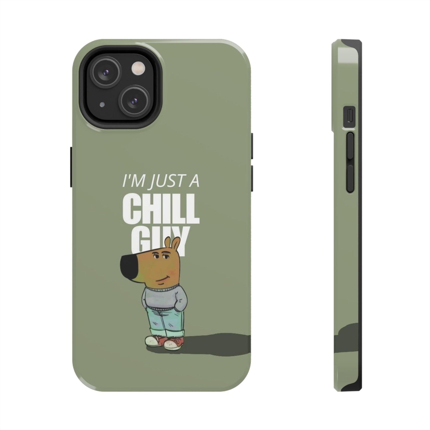 Chill Guy Meme Tough iPhone Cases