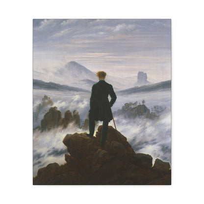 Wanderer above the Sea of Fog by Caspar David Friedrich - Matte Canvas, Stretched, 1.25"