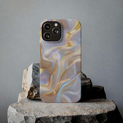 Iridescent Silk Flow Slim iPhone Cases