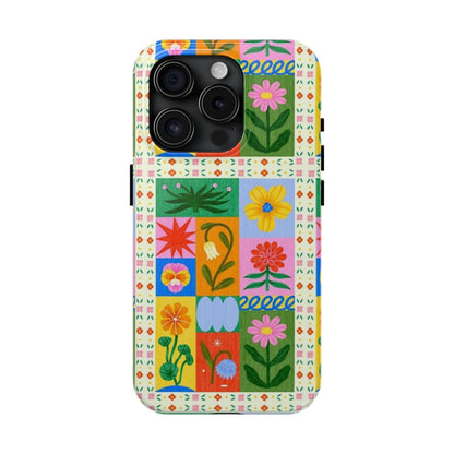 Flower Garden Paradise Tough iPhone Cases