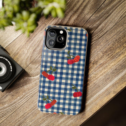 Charming Gingham Tough iPhone Cases