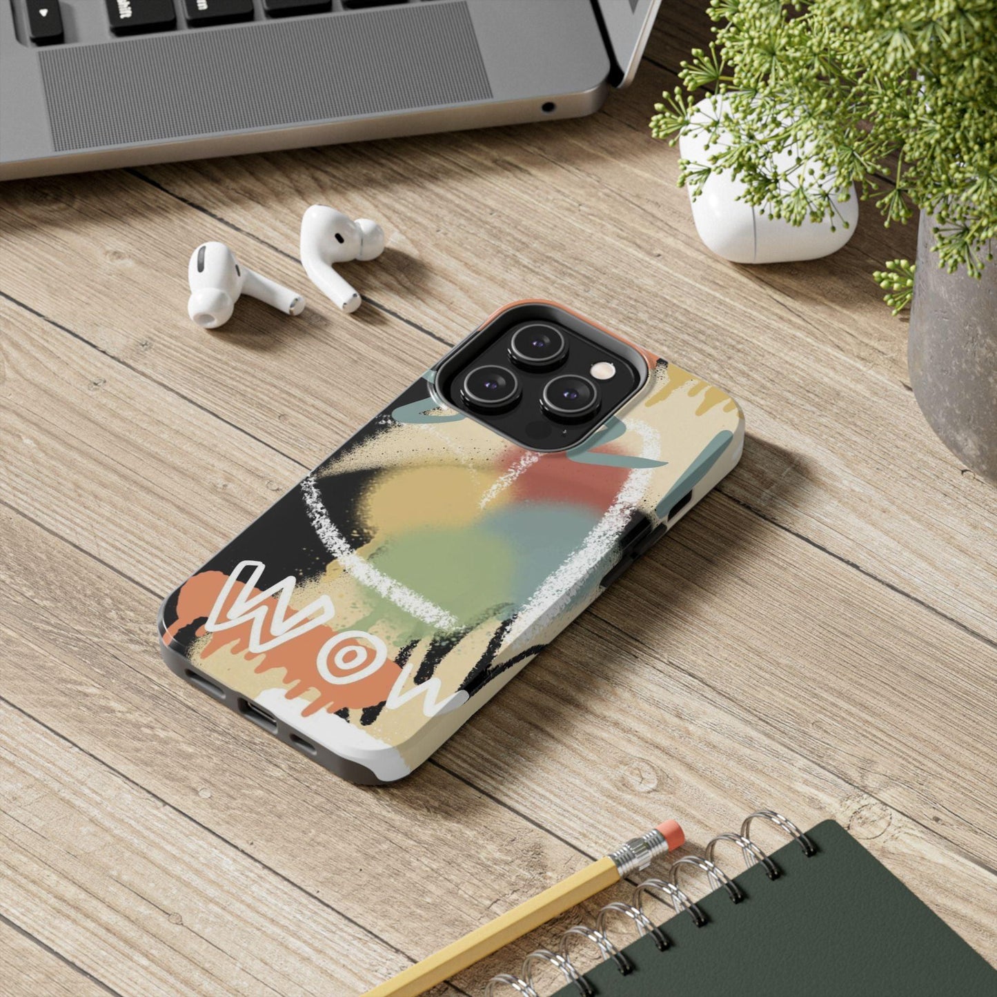 Abstract Splash: Wow Edition Tough iPhone Cases