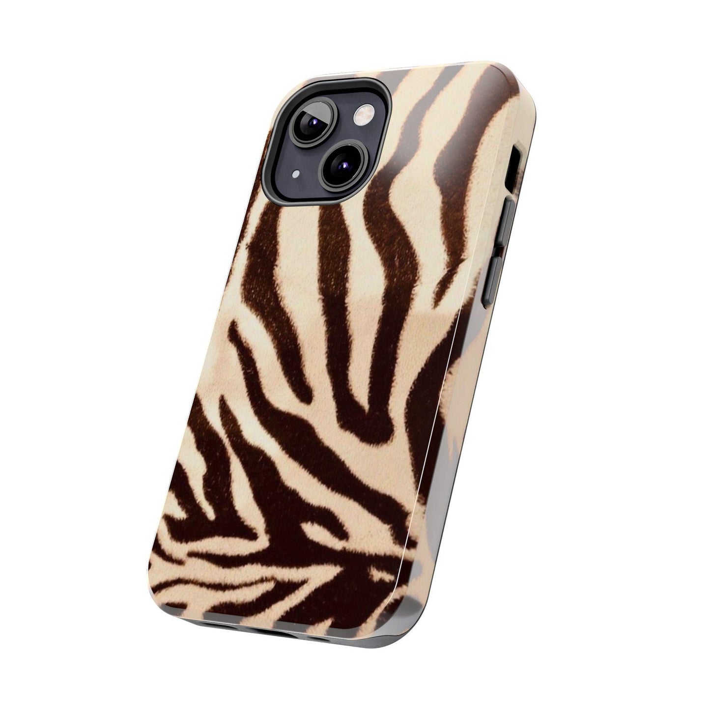 Taupe Twilights Stripe Tough iPhone Cases