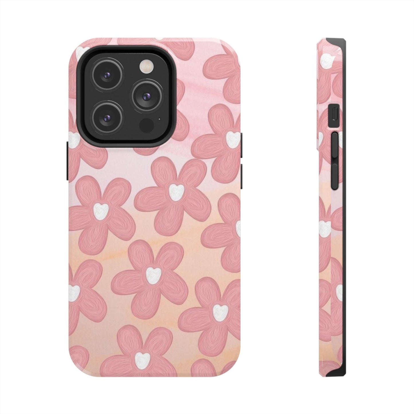 The Floral Hues Tough iPhone Cases