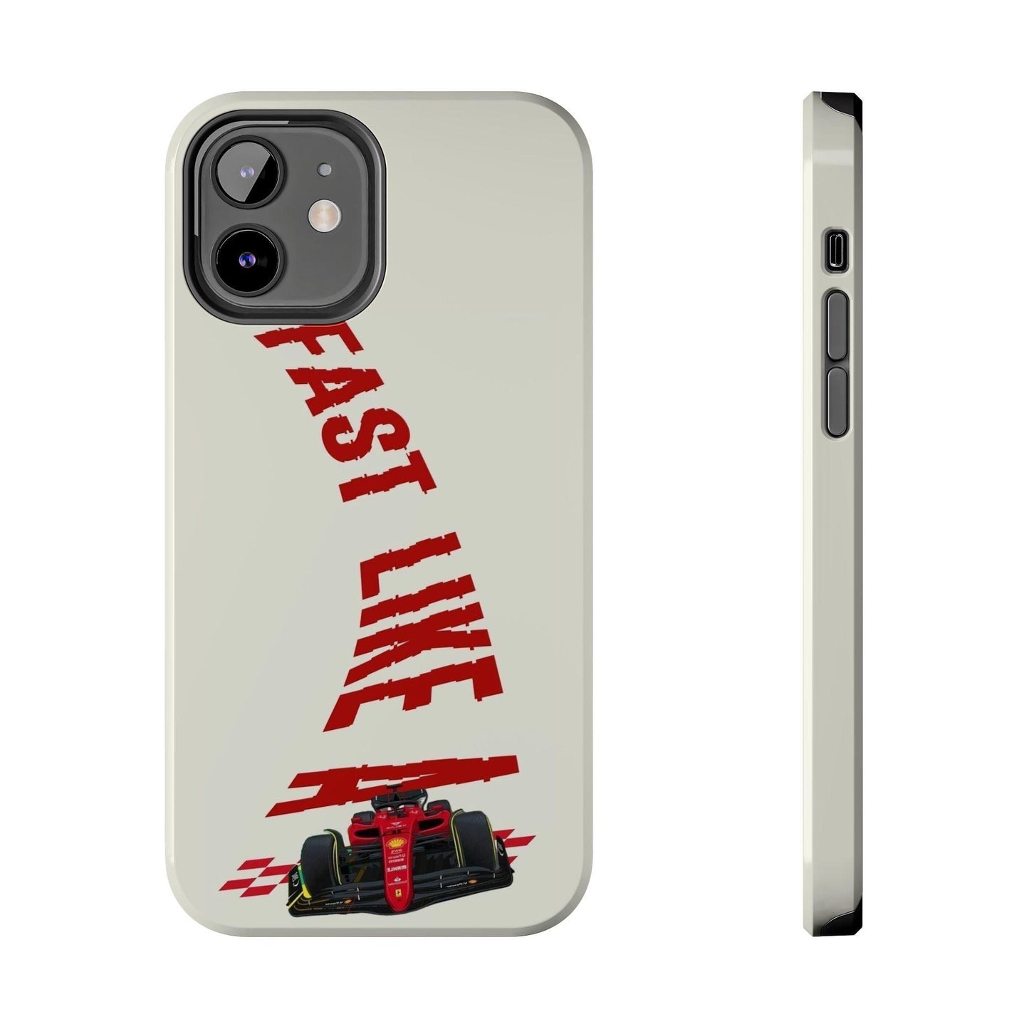 Fast Like a Race Car Tough iPhone Cases