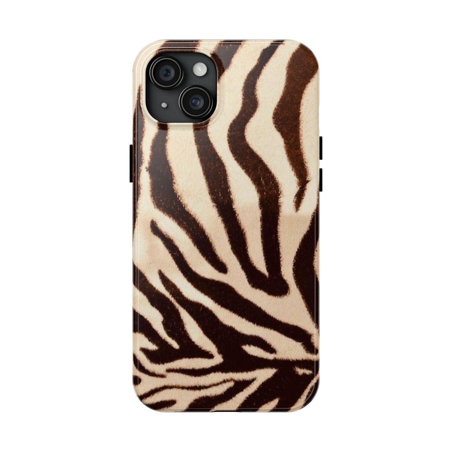 Taupe Twilights Stripe Tough iPhone Cases