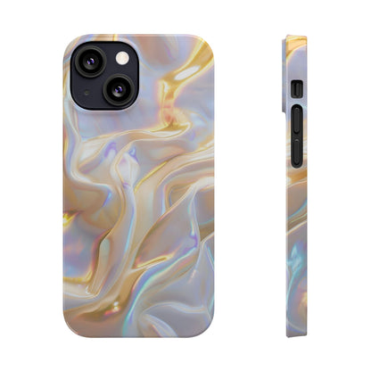 Iridescent Silk Flow Slim iPhone Cases