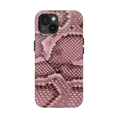 Pink Python Scales Tough iPhone Cases