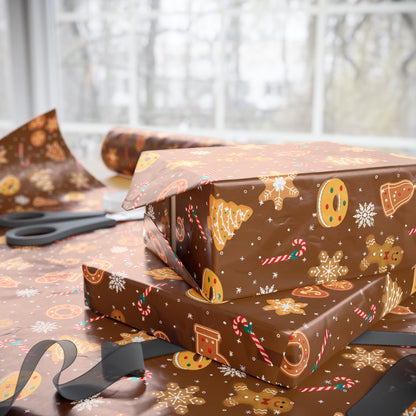 The Cookie Wonderland Brown Wrapping Paper Roll