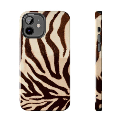 Taupe Twilights Stripe Tough iPhone Cases